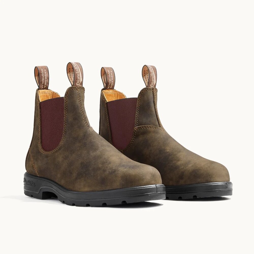 Blundstone Classic #585 Chelsea Boots Rustic Brown US W7.5